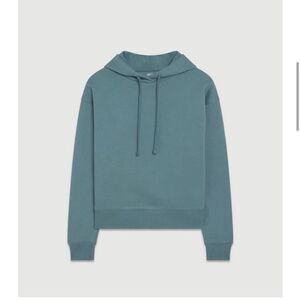 Girlfriend Collective 50/50 Classic Hoodie Sweater Sz Small in Lagoon Blue